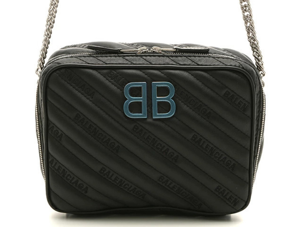 Balenciaga Reporter Chain Bag Calfskin Black
